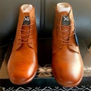 NWT Men's XRay Shoes Bond Demi Boot Laceup Cognac with Zipper ( US 11/EU 46)